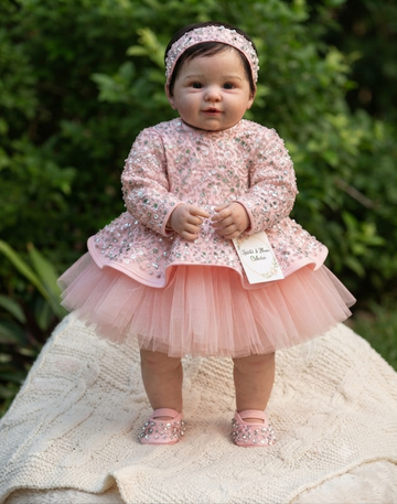 Pink Handmade Peplum Dress
