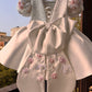 White Back Big Bow Baby Dress
