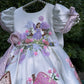 White Handpainted Dress