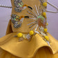 Mustard Yellow Handmade Baby Dress