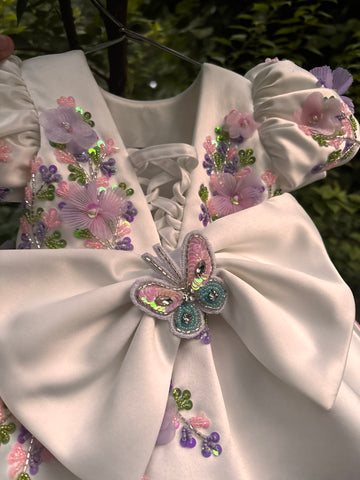 White Handmade Birthday Dress