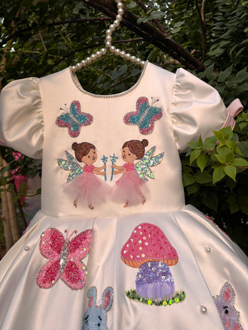 Fairy Hand Painted Baby Dress