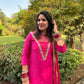 Pink Mirror Handwork Suit Set