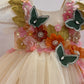 Beige Handmade 3D Dress