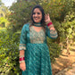 LD- 011 Green Bandhani Print Anarkali