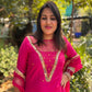 Pink Mirror Handwork Suit Set