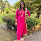 Pink Mirror Handwork Suit Set