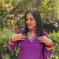LD- 006 Purple Handmade Suit Set