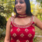 Cheery Red Anarkali