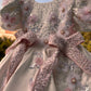 White Back Big Bow Baby Dress