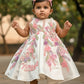 White colour beautiful dress of authentic handwork