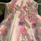 White colour beautiful dress of authentic handwork