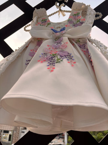 White Handmade Shoulder Starp Dress