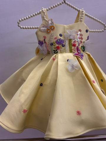 Butter Yellow Handmade Dress