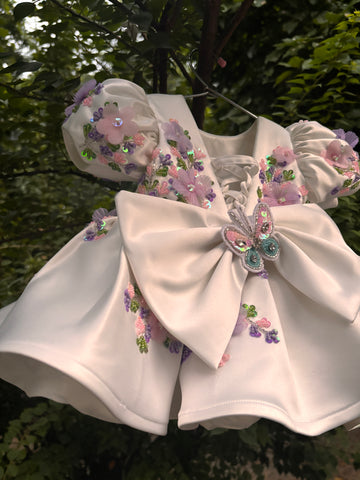 White Handmade Birthday Dress