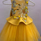 Mustard Yellow Handmade Baby Dress