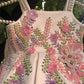 White colour beautiful dress of authentic handwork