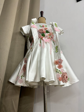White birthday dress for princess