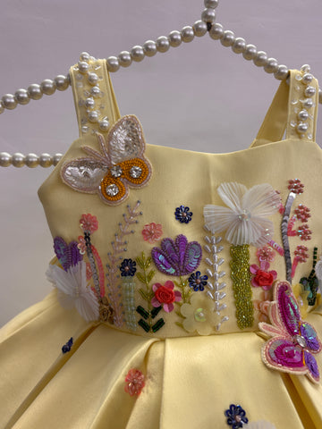 Butter Yellow Handmade Dress