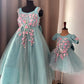 Blue Mother Daughter Dress
