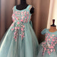 Blue Mother Daughter Dress