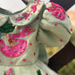 Green Handpainted Baby Dress