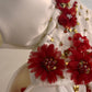 White & Red Baby Dress