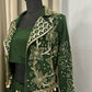 Green designer dress