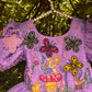 Lavender Handcrafted and Painted Dress