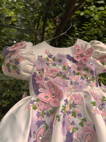 White Handmade Birthday Dress