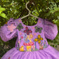 Lavender Handcrafted and Painted Dress