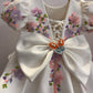 White Handmade 3D Butterfly Baby Dress