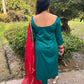 LD-005 Red And Green Handmade Suit Set
