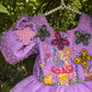 Lavender Handcrafted and Painted Dress