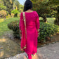 Pink Mirror Handwork Suit Set