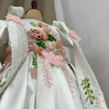 White birthday dress for princess