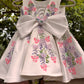 White Handmade 3D Butterfly Dress