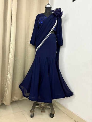 Blue stylish saree