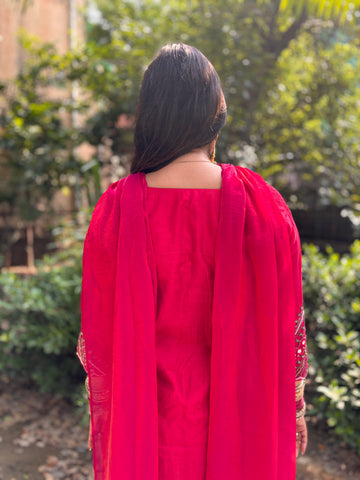 LD-4 Red Handmade Suit Set