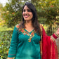 LD-005 Red And Green Handmade Suit Set