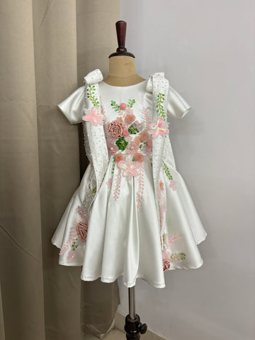 White birthday dress for princess