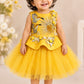 Mustard Yellow Handmade Baby Dress