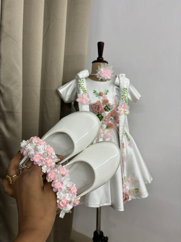 White birthday dress for princess