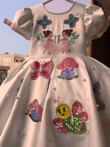 Fairy Hand Painted Baby Dress