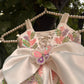 White colour beautiful dress of authentic handwork