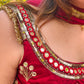 LD- 001 Cheery Red Anarkali Set