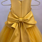 Mustard Yellow Handmade Baby Dress