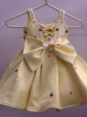 Butter Yellow Handmade Dress