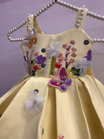 Butter Yellow Handmade Dress