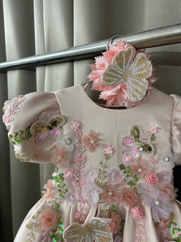 Peace Birthday Dress for baby